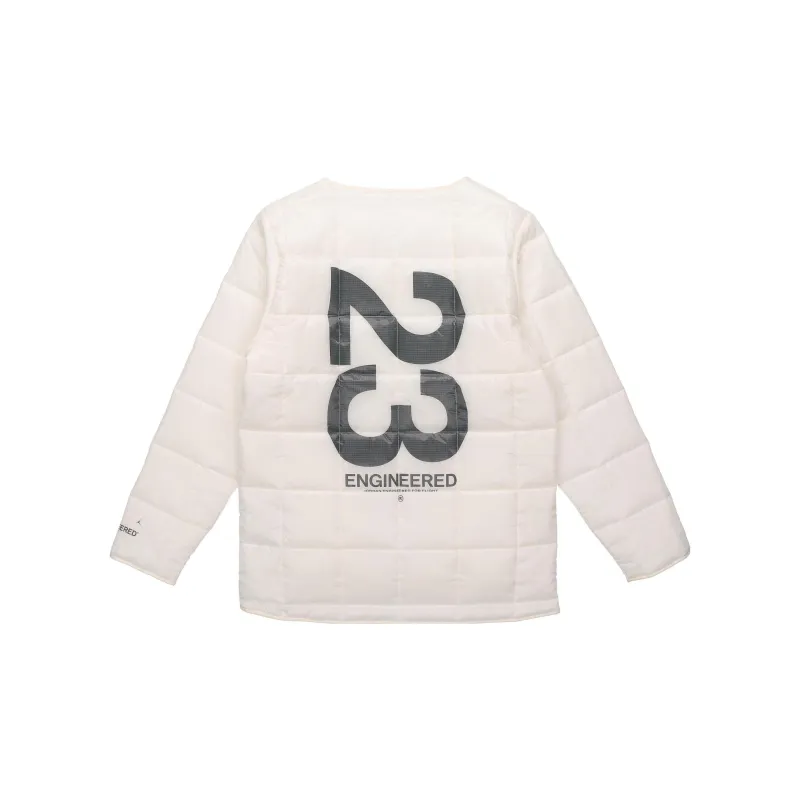 Jordan Puffer Jackets Men Light Ivory White-3