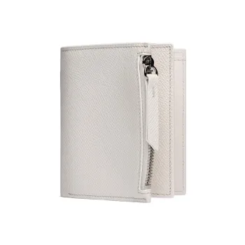 Maison Margiela Calfskin Card Holder Wallet Women's White
