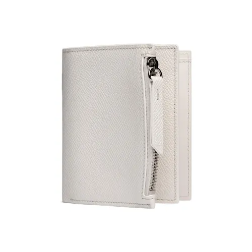 Maison Margiela Calfskin Card Holder Wallet Women's White