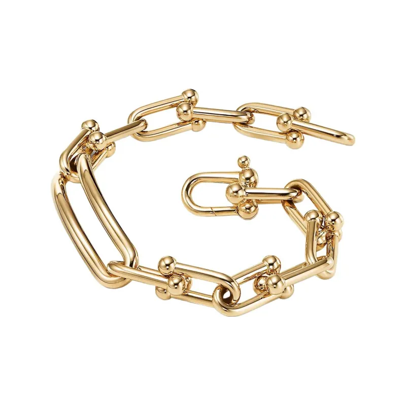 TIFFANY & CO. Tiffany HardWear Series 18K Gold Bracelets Women's Gold-2