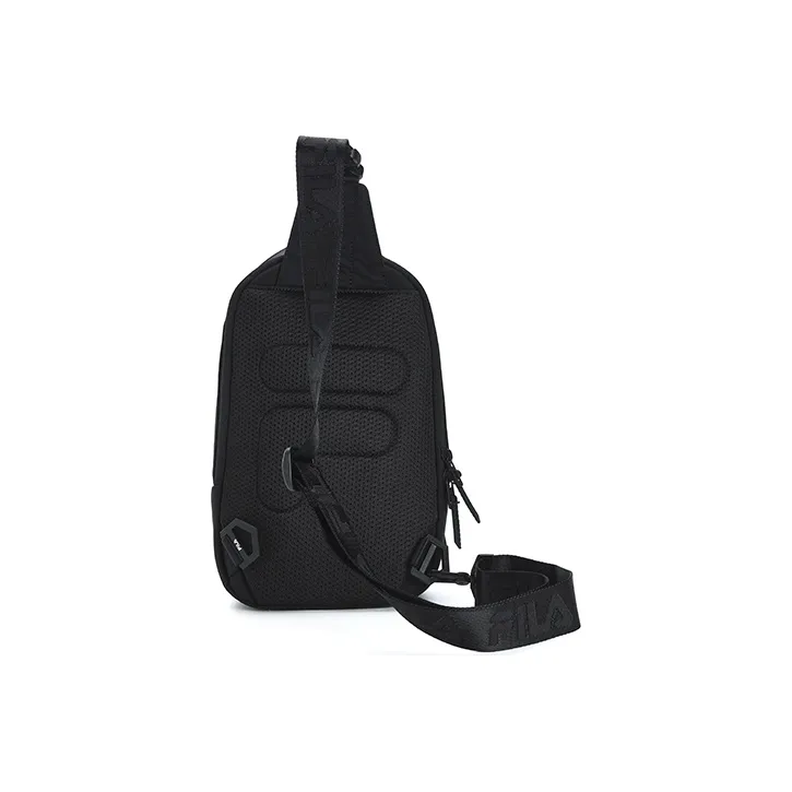 FILA Fabric Gym Bag Sling Bag Shoulder Bag Crossbody Bag Regular Unisex Black-1
