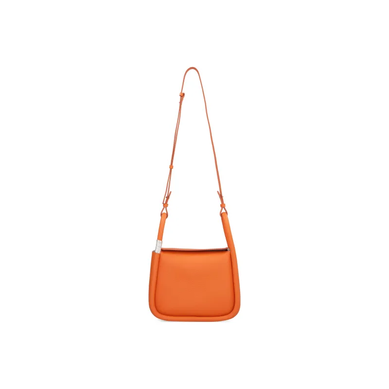 BOYY Litchi Grain Calfskin Shoulder Bag, Crossbody Bag, Handbag Women's Orange-3