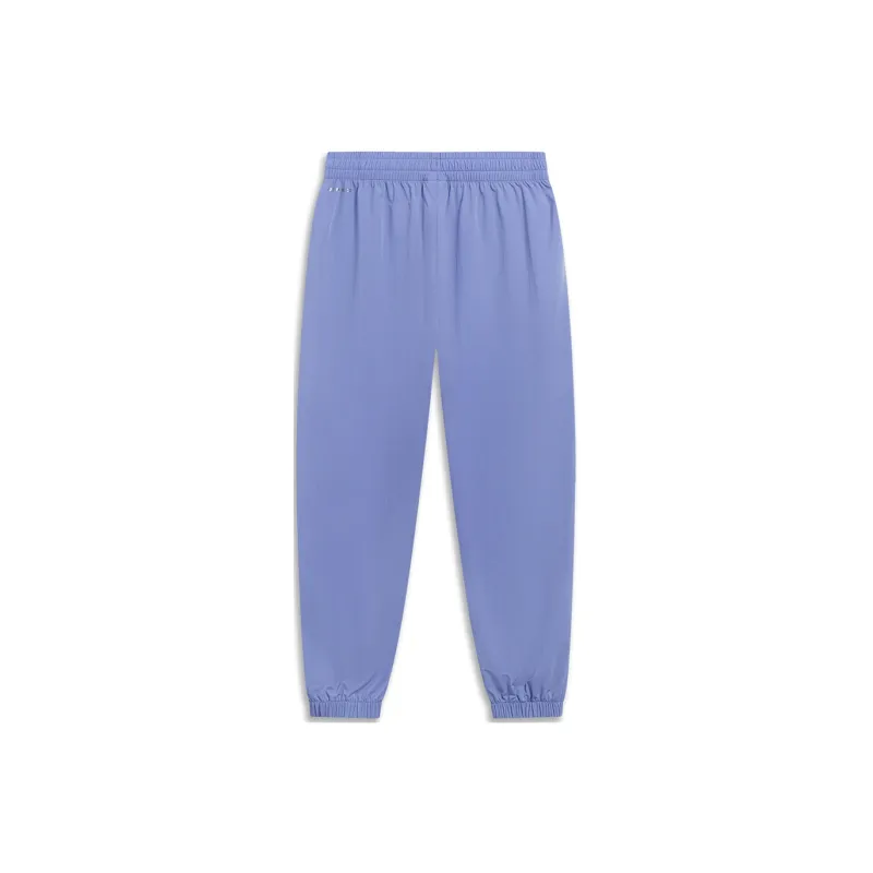 LiNing Sports Fashion Collection Knitted Sweatpants Women's Flower Cyan Purple-1