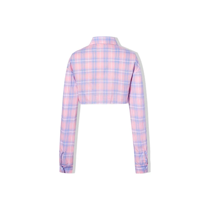 LA CRAWFISH Plaid Shirt Shirt Spring Summer And Autumn Women's-1