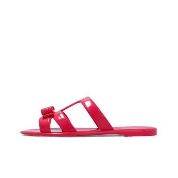 FERRAGAMO Lylia Bow embellished Flat Sandals