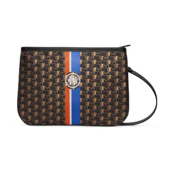 Moynat Canvas 1920 Canvas Clutch Small Size Men's Brown/Black