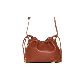 A.P.C Ninon Logo Embossed Mini Shoulder Bag