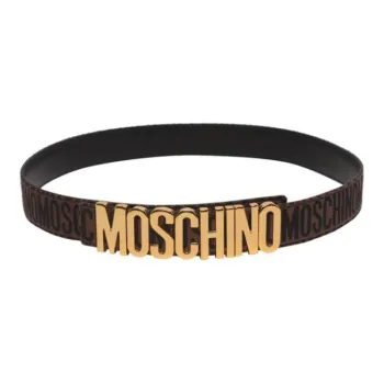 MOSCHINO Cow Leather Leather Belts Men's Brown -