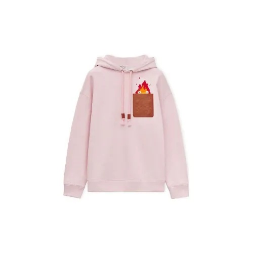 LOEWE X Howl's Moving Castle Sweatshirts Unisex Pink