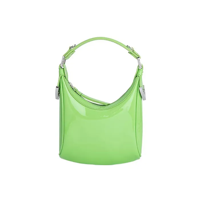 By Far Cow Leather Shoulder Bag Crossbody Bag Handbag Women's Green-0