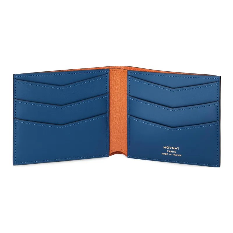 Moynat Canvas Wallet Men's Blue/Orange/White-1