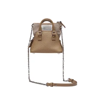 Maison Margiela 5AC Cow Leather Handbag, Shoulder Bag, Crossbody Bag Women's Light Brown