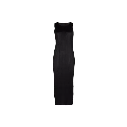 PLEATS PLEASE ISSEY MIYAKE Sleeveless Dresses Women's Black