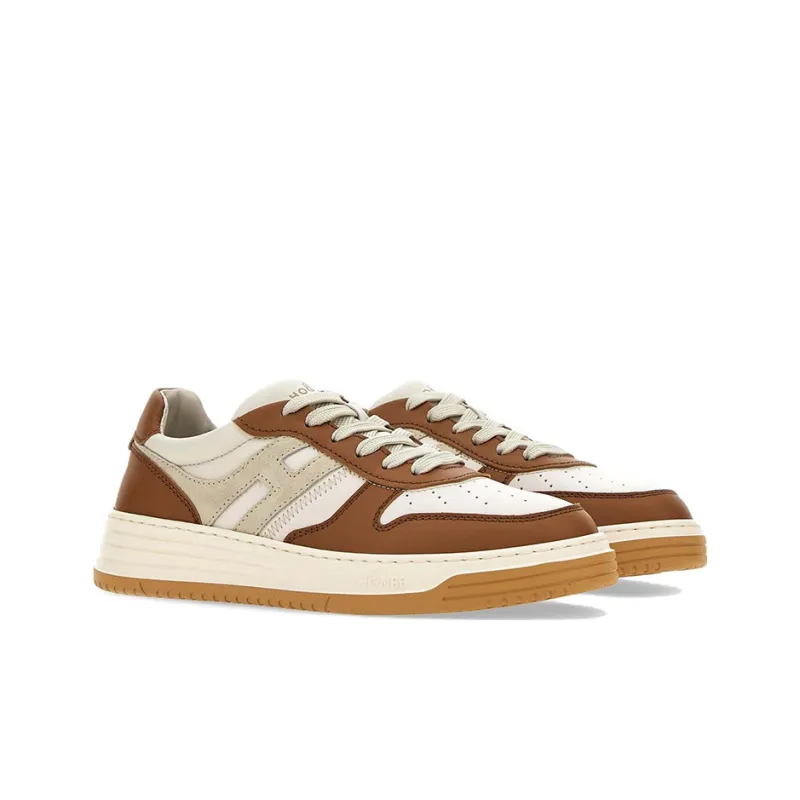 HOGAN H630 Two-Tone Lace-Up Sneakers-1