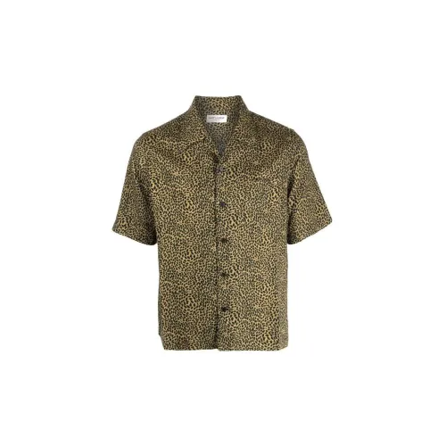 SAINT LAURENT Shirts Men Brown