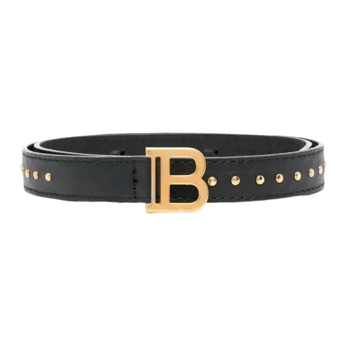 BALMAIN Leather Belts Kids Black