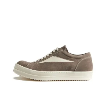 RICK OWENS Patch detail Suede Sneakers