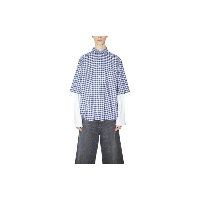 Acne Studios Checkered Button Up Shirt-1