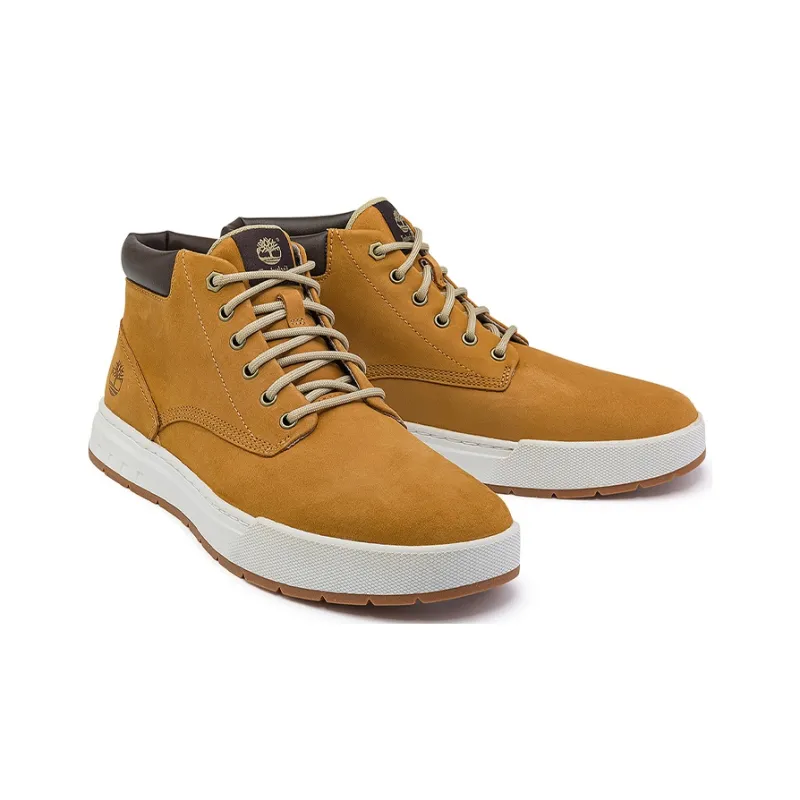 Timberland Maple Grove Wide Fit Leather Chukka Boots 'Wheat'-3