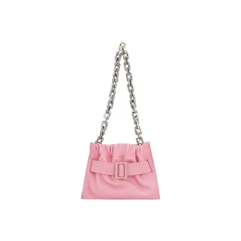 BOYY Pebbled Calfskin With Leather Handbag Shoulder Bag Women's Pink