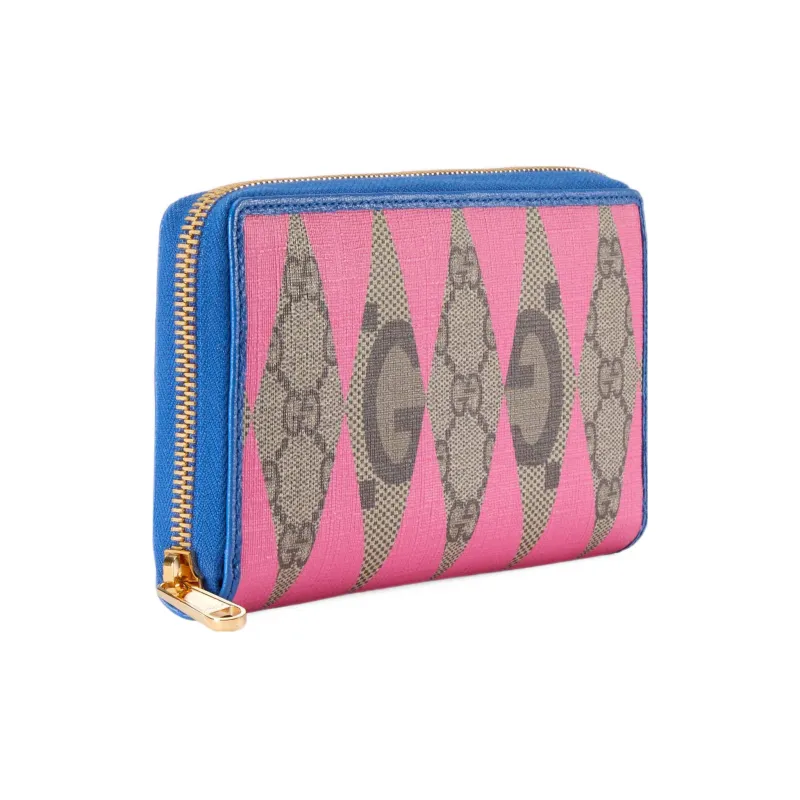 GUCCI Canvas With Leather Trim Wallet Men's Multicolor-1