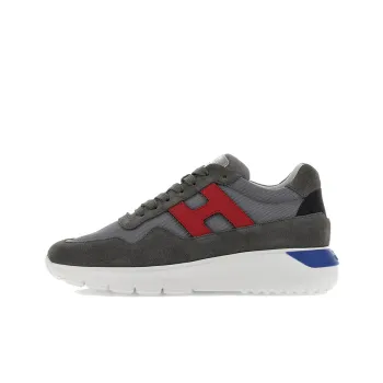 HOGAN Interactive Low-Top Sports Casual Shoes Men's Gray Red
