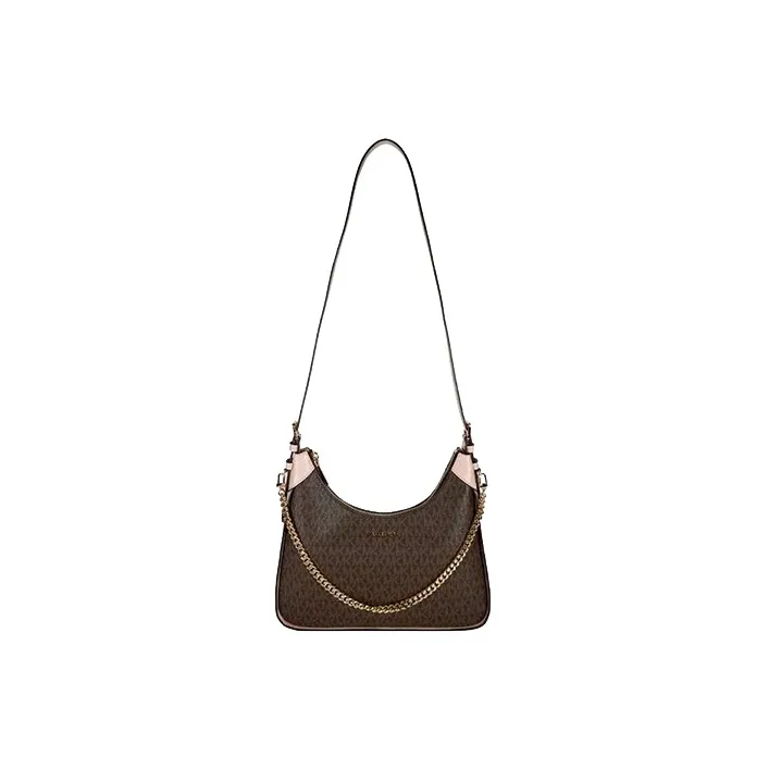 MICHAEL KORS Cow Leather Portable Crossbody Bag, Shoulder Bag Trumpets Women's Brown/Pink-1