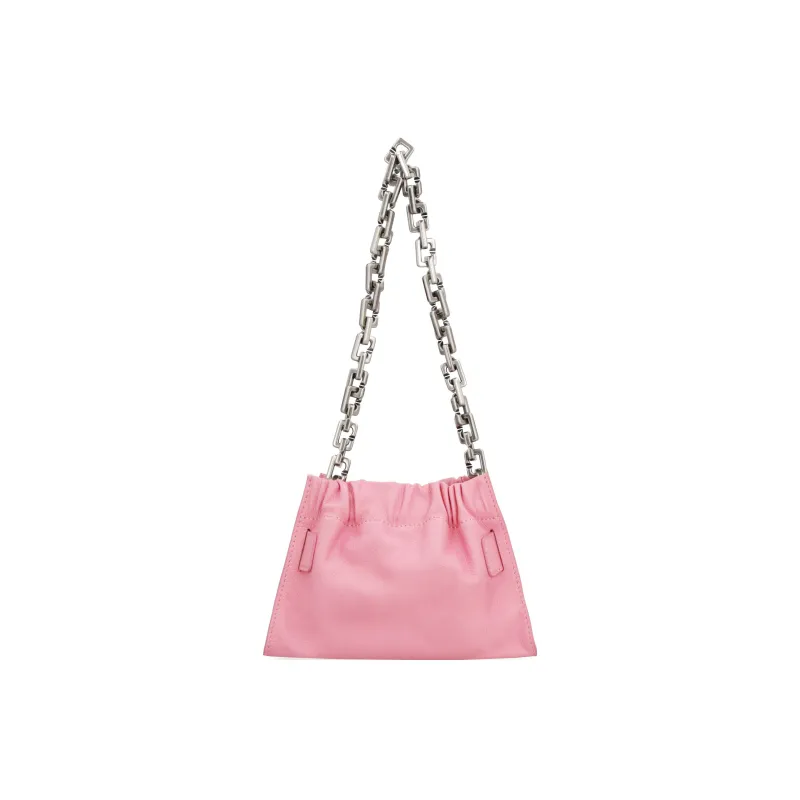 BOYY Pebbled Calfskin With Leather Handbag Shoulder Bag Women's Pink-1