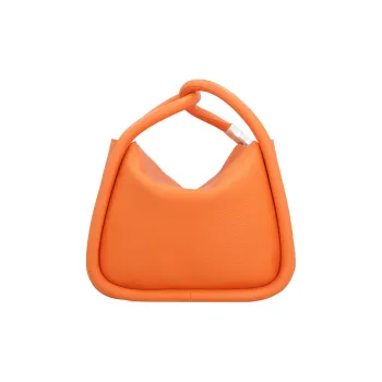 BOYY Litchi Grain Calfskin Shoulder Bag, Crossbody Bag, Handbag Women's Orange