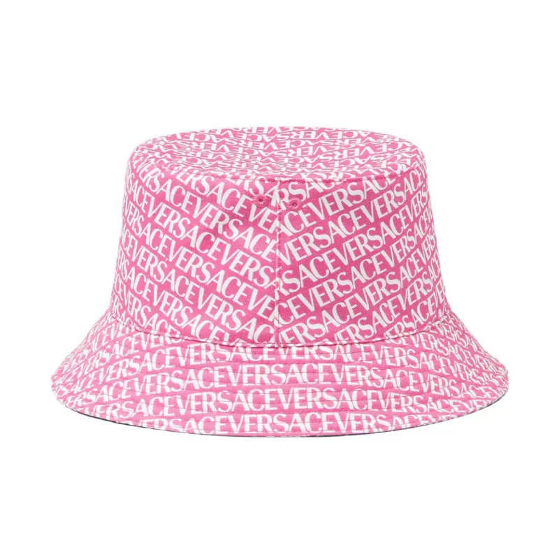 VERSACE Logo Print Bucket Hat-1