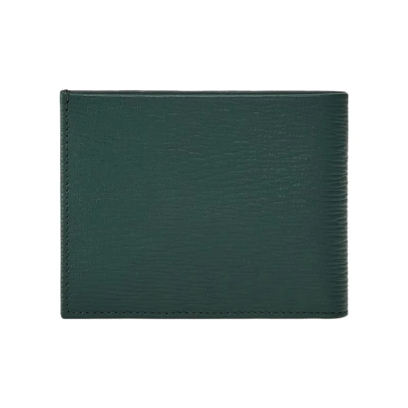 FERRAGAMO GANCINI Calfskin Wallet Men's Green-2