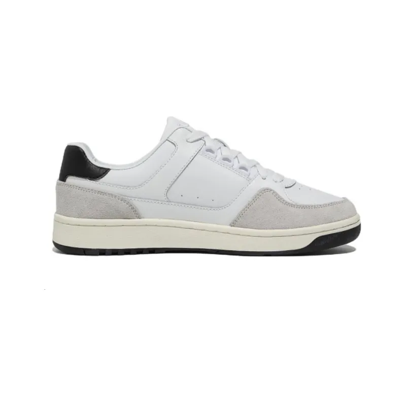 FILA Talga Club LT Anti Slip Wear Resistant Low Top Skateboard Shoes Unisex White Gray Korean Style-1