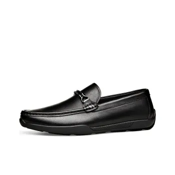 ST&SAT Leather Shoes Men's Black