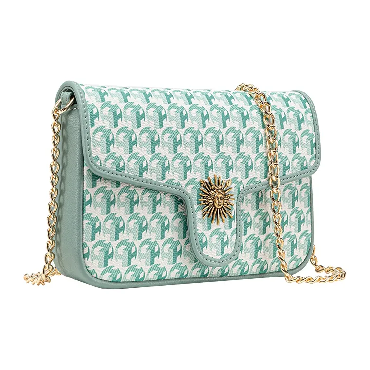 VANESSA HOGAN Pvc Chain Bag Shoulder Bag Small Size Women's Green-11