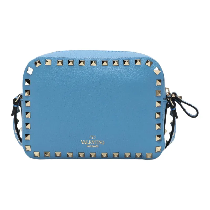 Valentino GARAVANI Grained Cow Leather Camera Bags Crossbody Bag Shoulder Bag Women's Light Blue-2