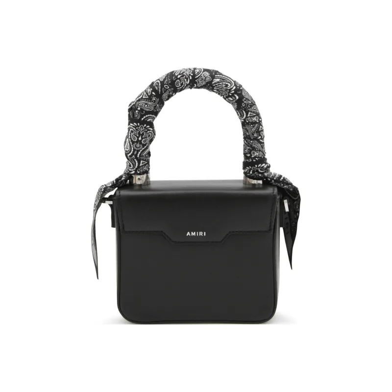 AMIRI Calfskin Shoulder Bag Crossbody Bag Handbag Women's Black-2