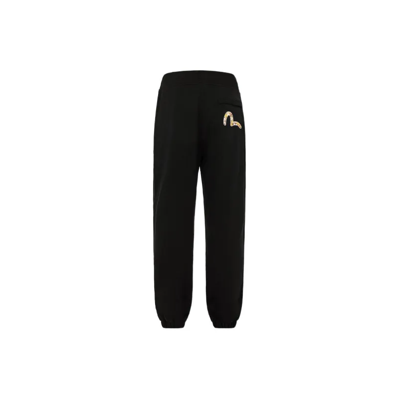 EVISU Knitted Sweatpants Men's Black-1