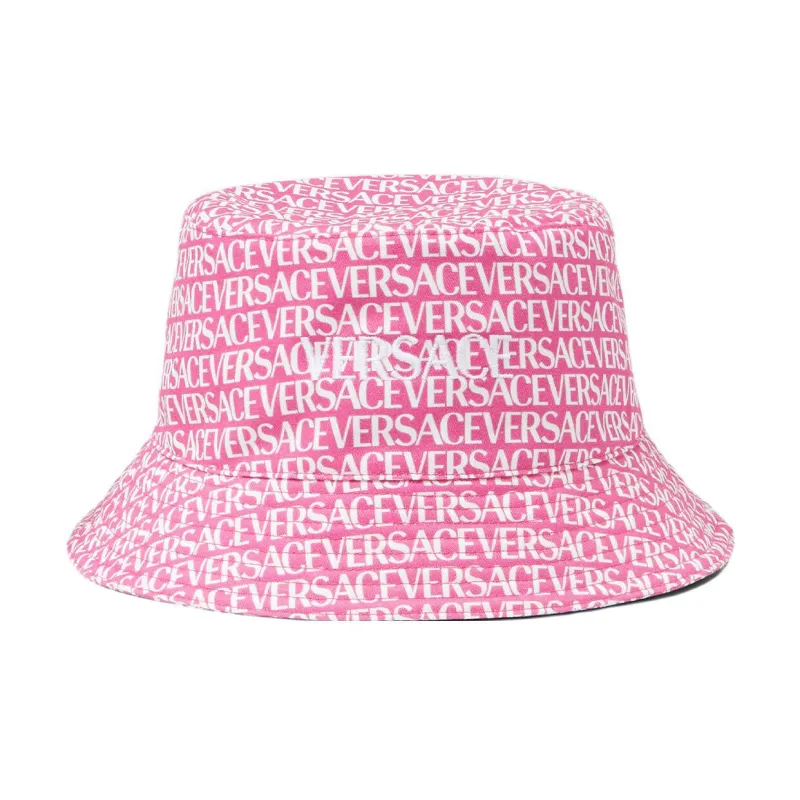VERSACE Logo Print Bucket Hat-0