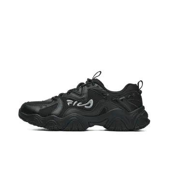 FILA Fluid 4 Cat Paw 4.0 Slip Resistant Breathable Low Top Casual Shoes Men's Jet Black