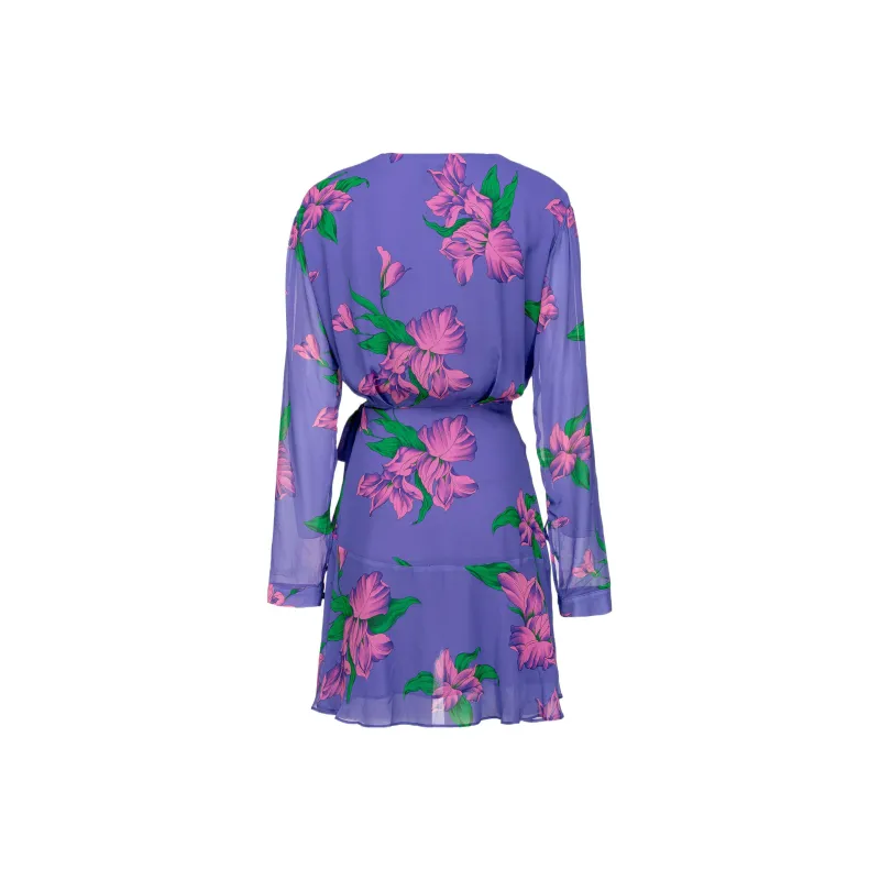 PINKO SS23 Long Sleeved Dress Women's Purple-1