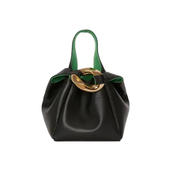 JW Anderson Lambskin Crossbody One Shoulder Handbag Regular Women's Black