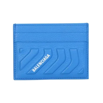 Balenciaga Grain Calfskin Card Holder Card Holder Regular Men's Sky Blue