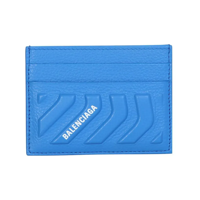 Balenciaga Grain Calfskin Card Holder Card Holder Regular Men's Sky Blue-0