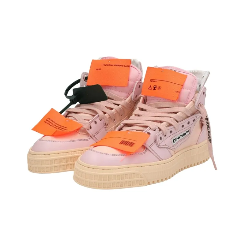 OFF WHITE Off Court 3.0 High Top Sneakers 'Pink Beige' Women's-1