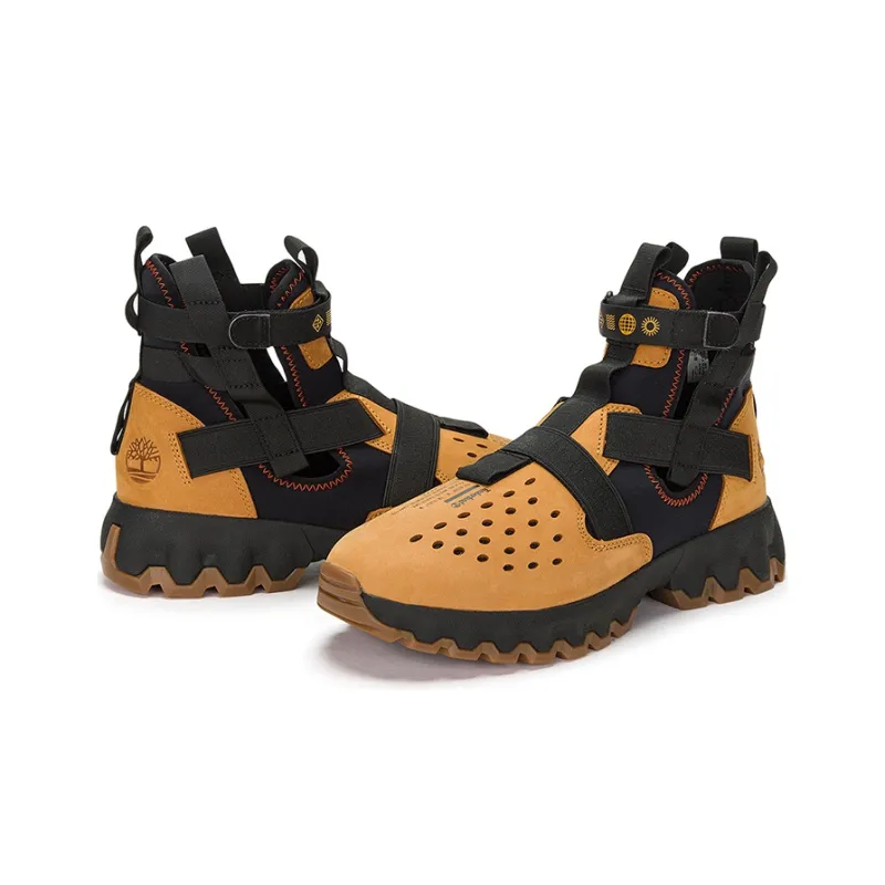 Timberland Greenstride Edge Lace Up Boot Sandals 'Wheat Black'-4