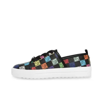 STEVE MADDEN Skateboard Shoes Women's Low Top Black/Ecru