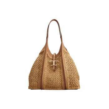 TOD'S Timeless Woven Tote Bag