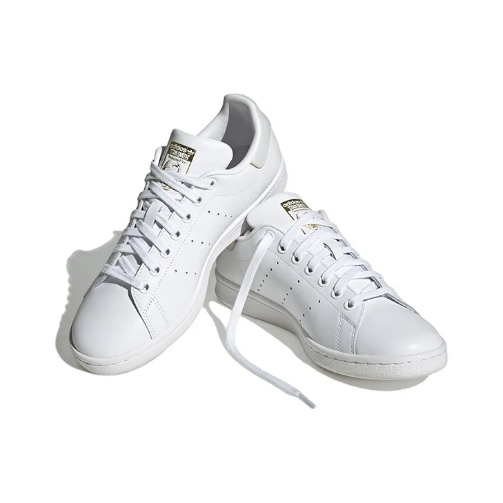 Adidas Stan Smith Cloud White Dash Grey Gold Metallic Women's-2