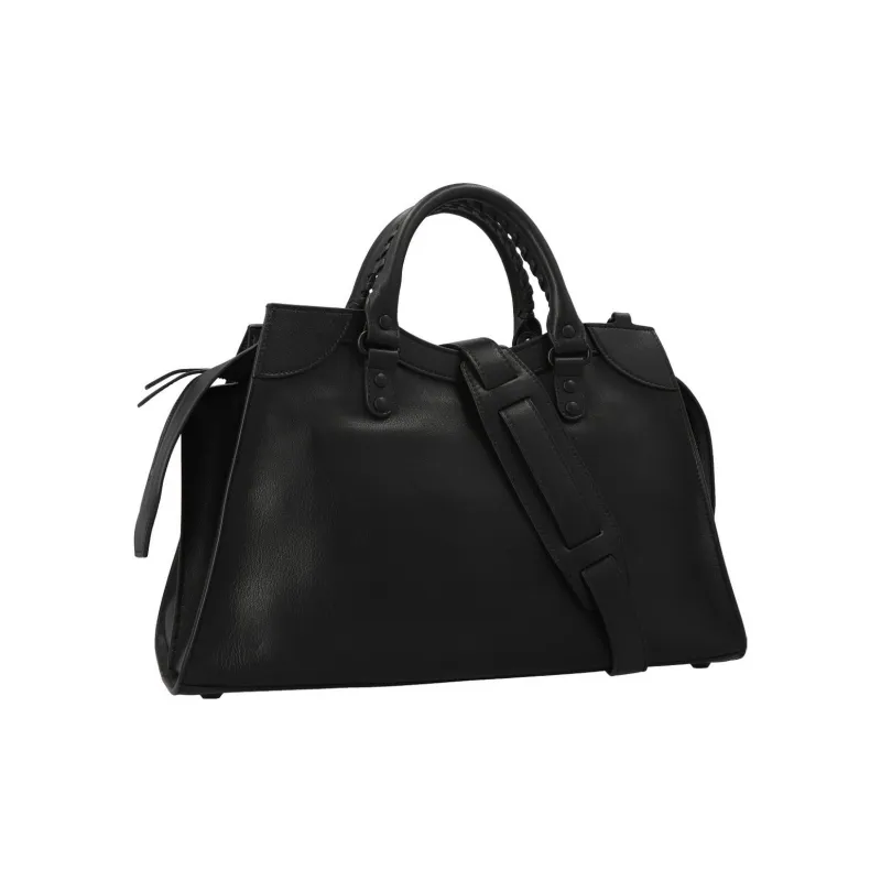 Balenciaga Neo Classic Cow Leather Crossbody One Shoulder Handbags Unisex Black-1