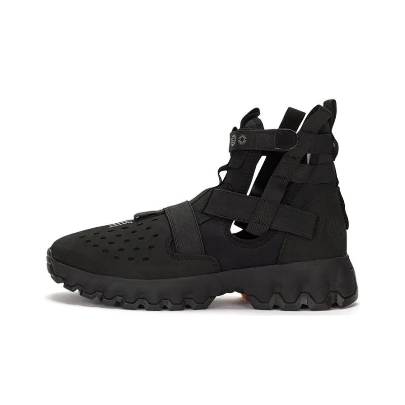 Timberland Greenstride Edge Lace Up Boot Sandals 'Black'-0